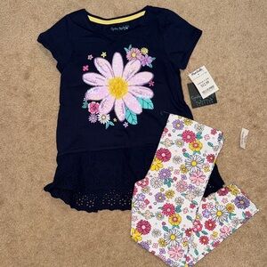 Cynthia Rowley Navy and Floral Kids Matching Set